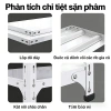 BMZAR Kệ sắt v lỗ chịu 500kg, điều chỉnh chiều cao, bền đẹp, giá ưu đãi 299.000 VND 3