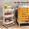 BMZAR Xe Đẩy Spa 3 Tầng Đa Năng – Kệ thép carbon, giỏ để bỉm sữa, chỉ 259.000 VND 3