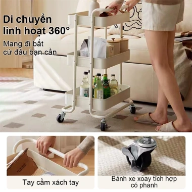 BMZAR Xe Đẩy Spa 3 Tầng Đa Năng – Kệ thép carbon, giỏ để bỉm sữa, chỉ 259.000 VND 5 BMZAR Xe Đẩy Spa 3 Tầng Đa Năng – Kệ thép carbon, giỏ để bỉm sữa, chỉ 259.000 VND 5