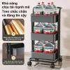 BMZAR Xe Đẩy Spa 3 Tầng Đa Năng – Kệ thép carbon, giỏ để bỉm sữa, chỉ 259.000 VND 7