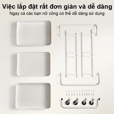 BMZAR Xe Đẩy Spa 3 Tầng Đa Năng – Kệ thép carbon, giỏ để bỉm sữa, chỉ 259.000 VND 9 BMZAR Xe Đẩy Spa 3 Tầng Đa Năng – Kệ thép carbon, giỏ để bỉm sữa, chỉ 259.000 VND 9