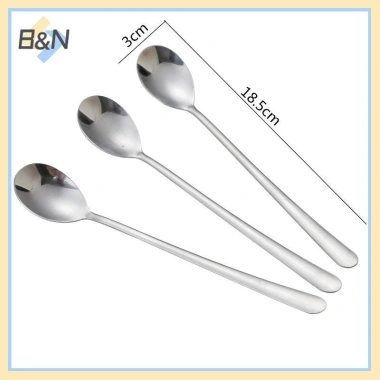 B&N 6/10 Muỗng trà đá dài tay thép không gỉ Thìa cà phê khuấy kem an toàn máy rửa chén phụ kiện bếp giảm giá 5 B&N 6/10 Muỗng trà đá dài tay thép không gỉ Thìa cà phê khuấy kem an toàn máy rửa chén phụ kiện bếp giảm giá 5