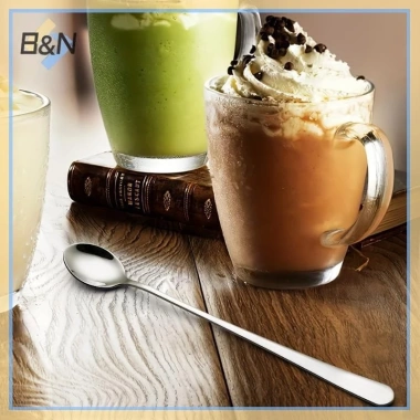 B&N 6/10 Muỗng trà đá dài tay thép không gỉ Thìa cà phê khuấy kem an toàn máy rửa chén phụ kiện bếp giảm giá 9 B&N 6/10 Muỗng trà đá dài tay thép không gỉ Thìa cà phê khuấy kem an toàn máy rửa chén phụ kiện bếp giảm giá 9