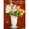 Bộ 02 chậu hoa rum 33x43cm trắng sang trọng, size lớn nhựa dày, trồng hoa kiểng đẹp, giá 157.000đ 3