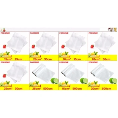 Bộ 02 cuộn túi bóng hút chân không 15x500cm - Túi nhám bảo quản thực phẩm, giảm giá 65.000đ