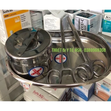 Bộ 04 món dụng cụ y tế inox rửa vết thương gia đình - Giá ưu đãi 131.000₫