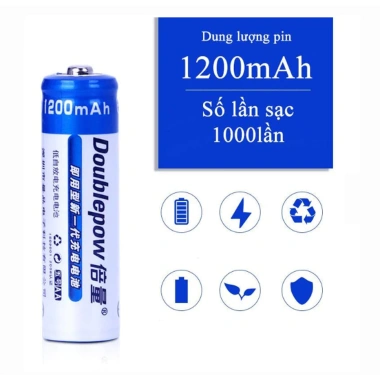 Bộ 04 Pin Sạc AA 1.200mAh Doublepow Chính Hãng - Dung lượng cao, sạc nhanh, giá 49.000đ 6