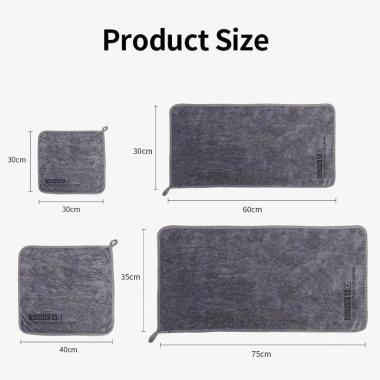 Bộ 1-3-5 Khăn Rửa Ô Tô Hấp Thụ Nước Dày Tự Động - Microfiber Hai Mặt Mềm Mại - Giá ưu đãi 29.599₫ 9
