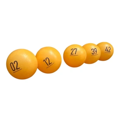 Bộ 1-50 bóng đánh số 2,5cm cho lồng cầu xố sổ Trò chơi lô tô, quay số, bốc số live stream, giá chỉ 39.000₫