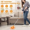 Bộ 1 cây lau nhà cao cấp vệ sinh, nối dài cực, xoay 360, tháo rời treo tường, độ bền cao, tiện lợi, đánh giá cao, giá chỉ 76.140₫ 5