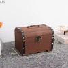 Bộ 1 Hộp Lưu Trữ Kho Báu Cổ Điển Gỗ Có Khóa - Ngân Hàng Heo Trang Trí Nhà, Giá 100k 10