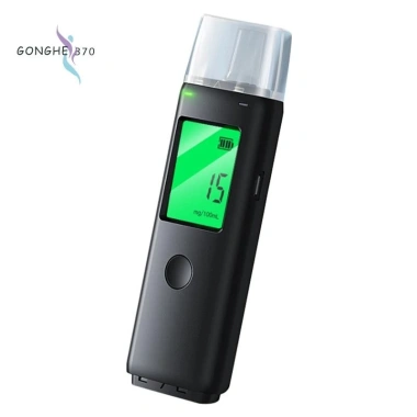 Bộ 1 Máy Kiểm Tra Rượu Breathalyzer Sạc Lại Di Động Dùng Cho Cá Nhân và Gia Đình Ngăn Say Lái Xe
