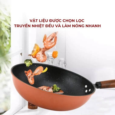 Bộ 1 Nồi 2 Chảo LUMICASA LMCB1 Thép Carbon Chống Dính Ceramic - Tay Cầm Gỗ Sồi Sang Trọng, Giá Ưu Đãi 513.000₫ 4