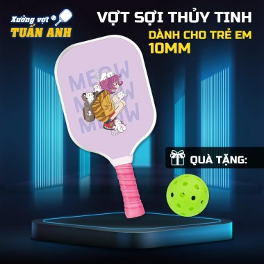 Bộ 1 Vợt Pickleball Trẻ Em In 10 Nhân Vật - Cầm Nhẹ, Vừa Tay, Giá 180.000đ 9