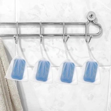 Bộ 10-30 Túi Lưới Tạo Bọt Sữa Rửa Mặt & Xà Phòng - Dây Rút, Tẩy Tế Bào Chết, Giá 28.399đ 5