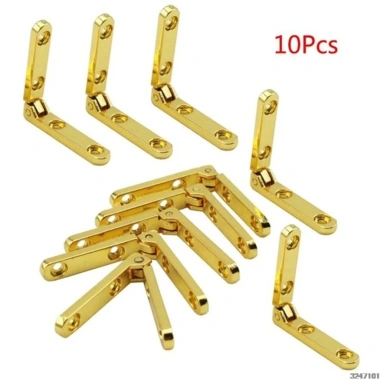 Bộ 10 bản lề 90 độ hợp kim kẽm lò xo cho hộp gỗ đựng trang sức 59,531 VND 2