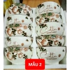 Bộ 10 bát chén ăn cơm gốm sứ cao cấp hoa văn 4D viền miệng sang trọng - 130.000₫ 5