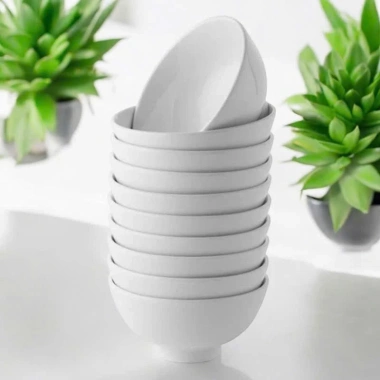 Bộ 10 Bát Cơm Trắng 11cm Dày Loại 1 - Combo Giá 114.000 VNĐ, chất lượng cao 4