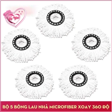 Bộ 10 bông lau nhà tròn xoay 360° - Thay thế, phù hợp mọi cây lau 111.895₫