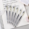 Bộ 10 bút gel và bi MD107, ngòi 0.5mm trong suốt, viết êm, đệm mút - Giá ưu đãi 33.000₫