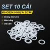 Bộ 10 cái Khoen Nhựa Tròn 2cm Giá chỉ 15.000đ tiện dụng cho thủ công và làm bánh