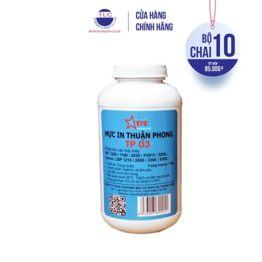Bộ 10 chai Mực đổ Thuận Phong TP03 170g - Tương thích HP, Canon, Giá chỉ 450.000đ Bộ 10 chai Mực đổ Thuận Phong TP03 170g - Tương thích HP, Canon, Giá chỉ 450.000đ