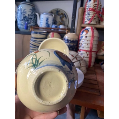 Bộ 10 chén ăn cơm gà trống cổ xưa ĐK 12cm - Gốm Lái Thiêu không chấm chân, giá ưu đãi 220k 9 Bộ 10 chén ăn cơm gà trống cổ xưa ĐK 12cm - Gốm Lái Thiêu không chấm chân, giá ưu đãi 220k 9