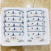 Bộ 10 Chén Sứ Ăn Cơm Cao Cấp Họa Tiết Gấu Đội Nón Dễ Thương – An Toàn, Đẹp Bền, 139.000₫