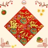 Bộ 10 Decal Dán Dưa Bưởi Trang Trí Tết 2.026 - Sticker Nhà Cửa Giá 29.900 VND