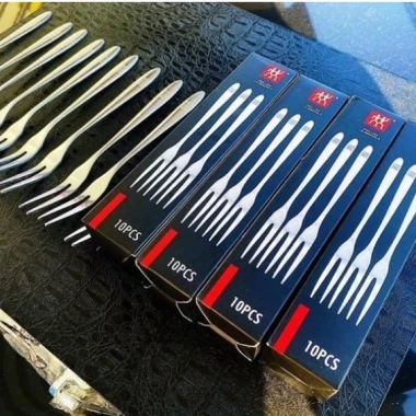 Bộ 10 Dĩa Ăn Hoa Quả Thép Không Gỉ 2 Răng – Dễ Vệ Sinh, Giá Tiết Kiệm 37.000đ