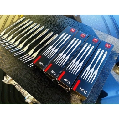 Bộ 10 Dĩa Ăn Hoa Quả Thép Không Gỉ 2 Răng – Dễ Vệ Sinh, Giá Tiết Kiệm 37.000đ