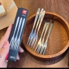 Bộ 10 Dĩa Ăn Hoa Quả Thép Không Gỉ 2 Răng – Dễ Vệ Sinh, Giá Tiết Kiệm 37.000đ 5