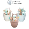 Bộ 10 Dĩa Xiên Hoa Quả kèm Lọ Đựng Nhựa Việt Nhật - Giá ưu đãi 13.250₫