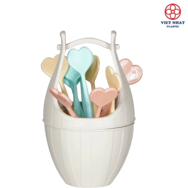 Bộ 10 Dĩa Xiên Hoa Quả kèm Lọ Đựng Nhựa Việt Nhật - Giá ưu đãi 13.250₫ 3