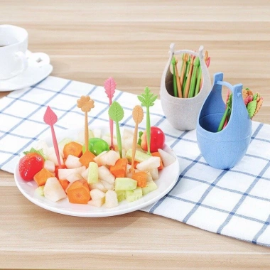 Bộ 10 Dĩa Xiên Hoa Quả kèm Lọ Đựng Nhựa Việt Nhật - Giá ưu đãi 13.250₫ 7