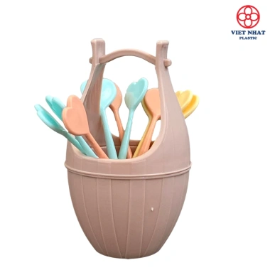 Bộ 10 Dĩa Xiên Hoa Quả kèm Lọ Đựng Nhựa Việt Nhật - Giá ưu đãi 13.250₫ 8