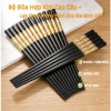Bộ 10 Đôi Đũa Mạ Vàng Hợp Kim Không Gỉ An Toàn Sức Khỏe, Quà Tặng Sang Trọng Gia Đình