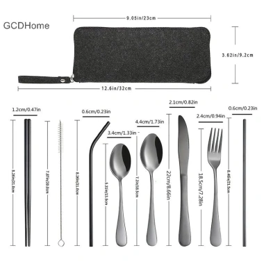Bộ 10 Dụng Cụ Du Lịch Cắm Trại Inox GCDHome - Dao, Kéo, Đũa, Nĩa, Thìa - Giá 157.740đ 5 Bộ 10 Dụng Cụ Du Lịch Cắm Trại Inox GCDHome - Dao, Kéo, Đũa, Nĩa, Thìa - Giá 157.740đ 5