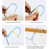 Bộ 10 khóa cố định móc treo áo quần HOUSEEKER silicone chống gió, chống trượt - dùng ngoài trời, giá chỉ 33.000₫ 6