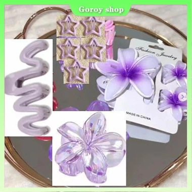 Bộ 10 Màu Frangipani Hoa Tóc Nữ - Kẹp Lưng Đầu Móng Vuốt Đi Biển, Giá 41.800₫ 5