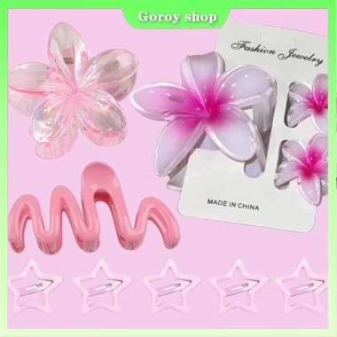 Bộ 10 Màu Frangipani Hoa Tóc Nữ - Kẹp Lưng Đầu Móng Vuốt Đi Biển, Giá 41.800₫ 7