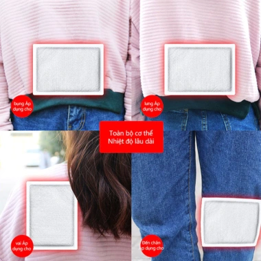 Bộ 10 miếng dán giữ nhiệt con chuột túi - sưởi ấm thể, đau bụng kinh, 8.000đ 4 Bộ 10 miếng dán giữ nhiệt con chuột túi - sưởi ấm thể, đau bụng kinh, 8.000đ 4