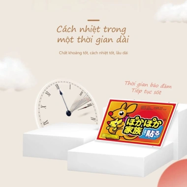 Bộ 10 miếng dán nhiệt con chuột túi – Dán nóng cơ thể, giảm đau bụng kinh, bàn chân, 8.000₫