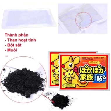 Bộ 10 miếng dán nhiệt, dán nóng, bàn chân - Sưởi ấm đèn đỏ, giảm đau bụng kinh 8.000₫