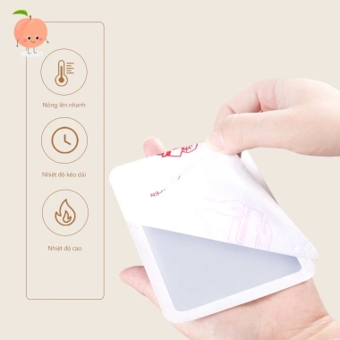 Bộ 10 miếng dán nhiệt, dán nóng, bàn chân - Sưởi ấm đèn đỏ, giảm đau bụng kinh 8.000₫