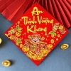 Bộ 10 miếng dán trang trí Thần Tài decal chất lượng kèm câu chúc - Dán trái cây, nhà cửa, tiệc, giá tốt 14.500 VNĐ 2