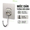 Bộ 10 móc dán tường inox 304 siêu dính, xoay 180°, đa năng treo quần áo đồ dùng, siêu bền không thấm nước – 21.999₫