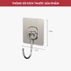 Bộ 10 móc dán tường inox 304 siêu dính, xoay 180°, đa năng treo quần áo đồ dùng, siêu bền không thấm nước – 21.999₫ 5