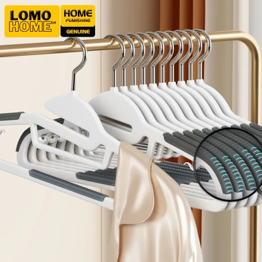 Bộ 10 Móc treo áo LOMO cao cấp, thiết kế điểm G xoay 360, chống trượt, chắc chắn - Giá chỉ 129.000₫