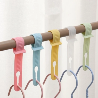 Bộ 10 Móc Treo Quần Áo Chống Gió Khóa Giá Cố Định, Nút Thanh Điều Chỉnh, Không Trơn Trượt, Giá Ưu Đãi 40.425₫